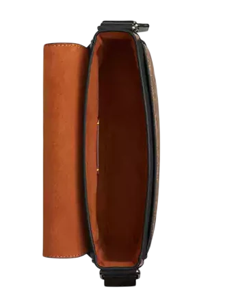 Coach Jack Small Flap Crossbody Bag In Signature Canvas