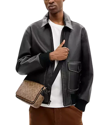 Coach Jack Small Flap Crossbody Bag In Signature Canvas