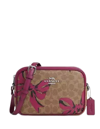 Coach Jamie Camera Bag In Signature Canvas With Bow Print