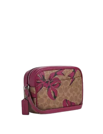 Coach Jamie Camera Bag In Signature Canvas With Bow Print