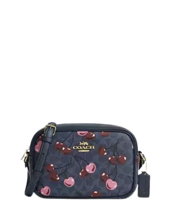 Coach Jamie Camera Bag In Signature Canvas With Cherry Print