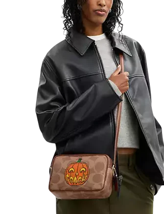 Coach Jamie Camera Bag In Signature Canvas With Halloween Print