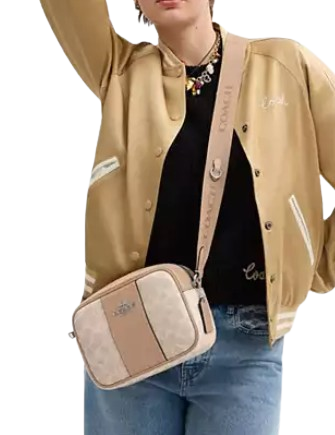 Coach Jamie Camera Bag In Signature Canvas With Stripe