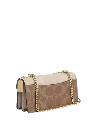 Coach Klare Envelope Crossbody Bag In Blocked Signature Canvas