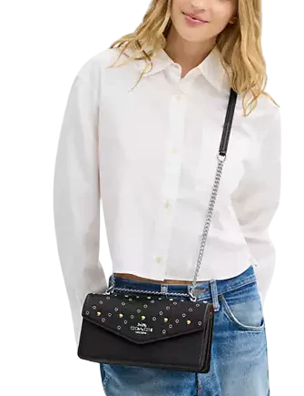 Coach Klare Envelope Crossbody Bag With Rivets