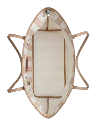 Coach Large City Tote Bag In Signature Canvas With Stripe