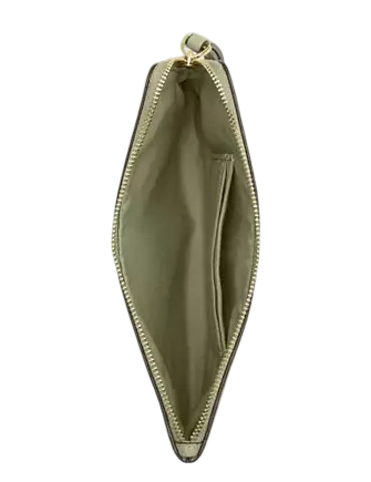 Coach Large Corner Zip Wristlet In Signature Leather