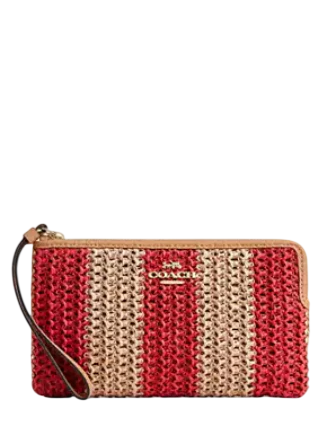 Coach Large Corner Zip Wristlet