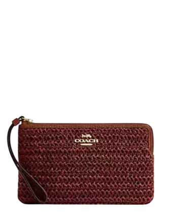 Coach Large Corner Zip Wristlet