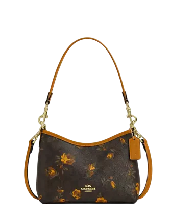 Coach Laurel Small Shoulder Bag In Signature Canvas With Floral Print