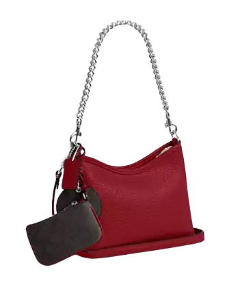 Coach Laurel Small Shoulder Bag With Mirror Charm And Pouch
