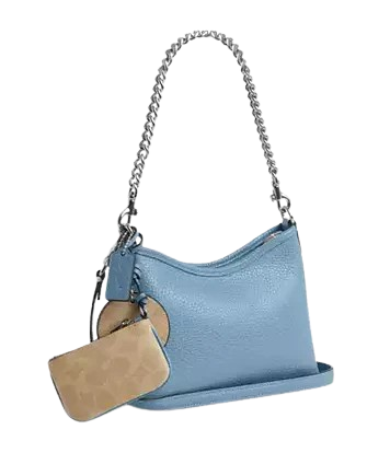 Coach Laurel Small Shoulder Bag With Mirror Charm And Pouch