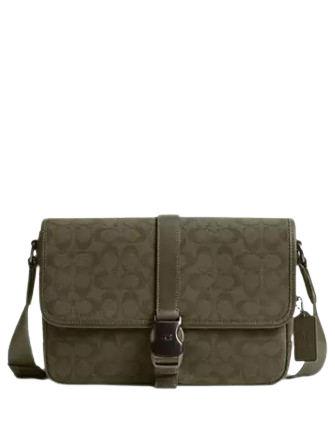 Coach League Messenger Bag In Signature Canvas Jacquard