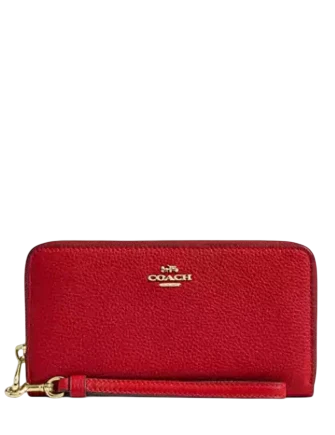 Coach Long Zip Around Wallet