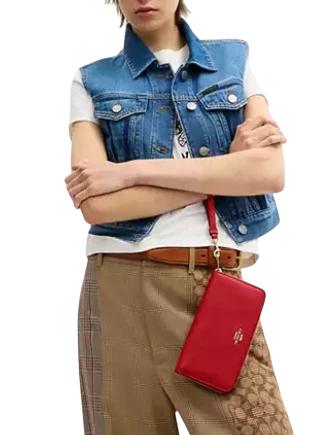 Coach Long Zip Around Wallet