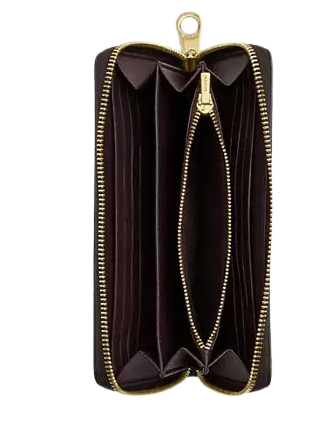 Coach Long Zip Around Wallet In Signature Canvas