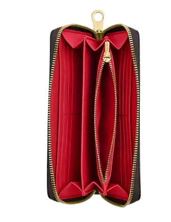 Coach Long Zip Around Wallet In Signature Canvas