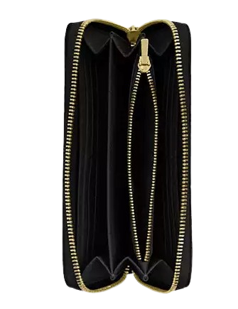 Coach Long Zip Around Wallet In Signature Leather