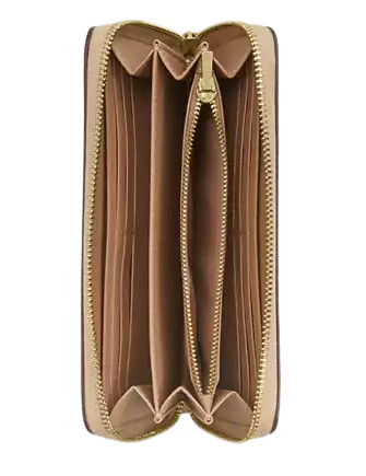 Coach Long Zip Around Wallet In Signature Leather