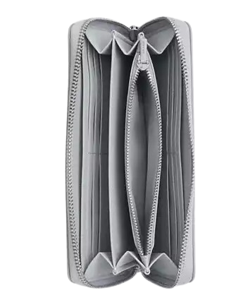 Coach Long Zip Around Wallet In Sketch Signature Canvas