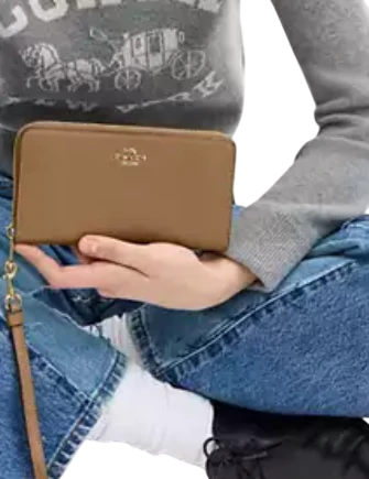 Coach Long Zip Around Wallet