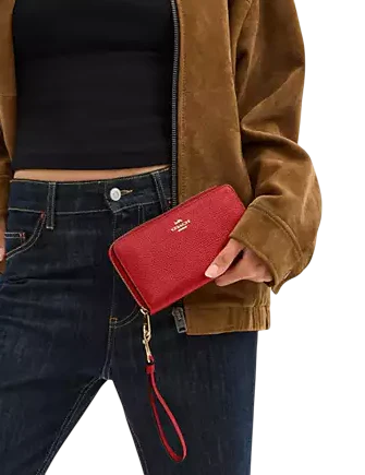 Coach Long Zip Around Wallet