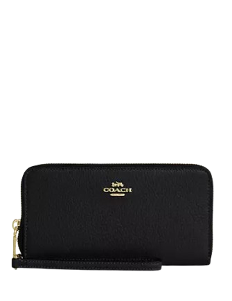 Coach Long Zip Around Wallet With Detachable Card Case
