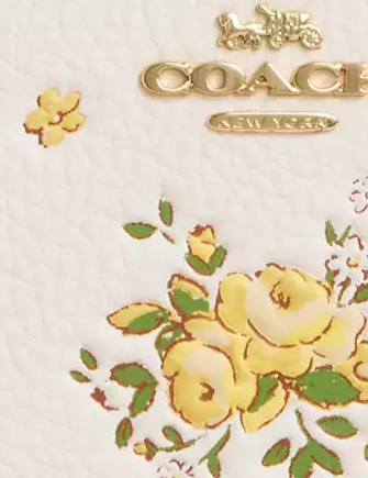 Coach Long Zip Around Wallet With Floral Print