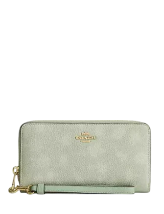 Coach Long Zip Around Wallet With Floral Print