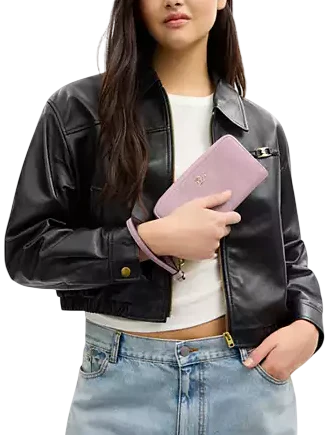 Coach Long Zip Around Wallet With Quilting