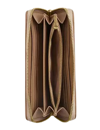 Coach Long Zip Around Wallet With Signature Canvas