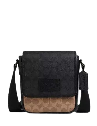 Coach Lucas Crossbody Bag In Blocked Signature Canvas