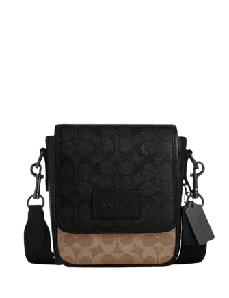 Coach Lucas Crossbody Bag In Blocked Signature Canvas
