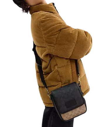 Coach Lucas Crossbody Bag In Blocked Signature Canvas