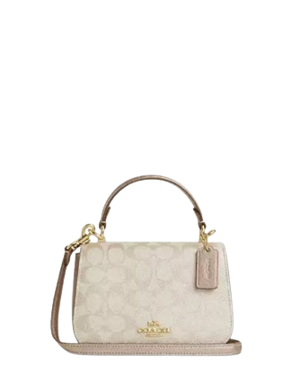 Coach Lysa Top Handle Bag In Signature Canvas