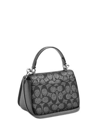 Coach Lysa Top Handle Bag In Signature Canvas