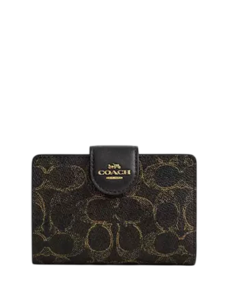 Coach Medium Corner Zip Wallet In Loved Signature Canvas