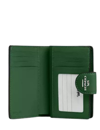 Coach Medium Corner Zip Wallet In Signature Canvas