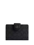 Coach Medium Corner Zip Wallet In Signature Canvas