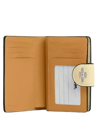 Coach Medium Corner Zip Wallet In Signature Canvas