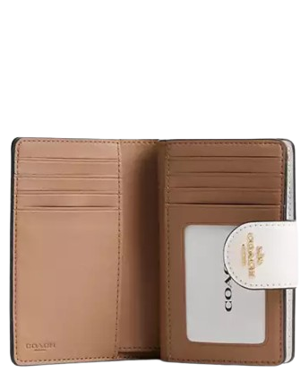 Coach Medium Corner Zip Wallet In Signature Canvas
