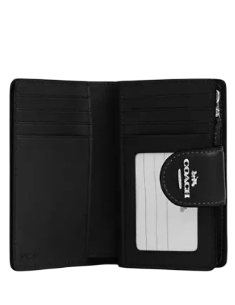 Coach Medium Corner Zip Wallet In Signature Denim