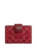 Coach Medium Corner Zip Wallet In Signature Denim