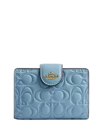 Coach Medium Corner Zip Wallet In Signature Leather