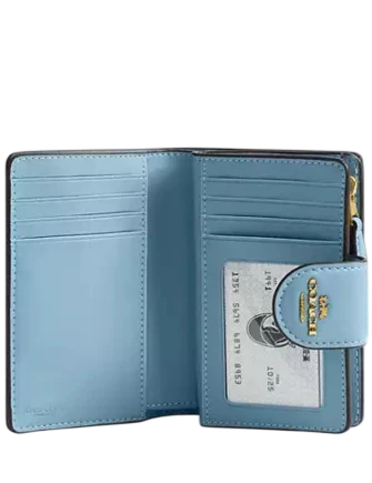 Coach Medium Corner Zip Wallet In Signature Leather