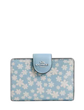 Coach Medium Corner Zip Wallet With Floral Print