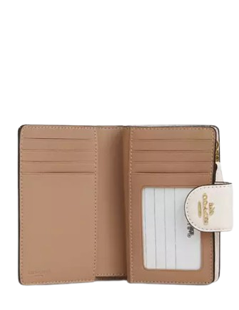 Coach Medium Corner Zip Wallet With Floral Print
