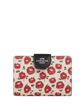 Coach Medium Corner Zip Wallet With Floral Print
