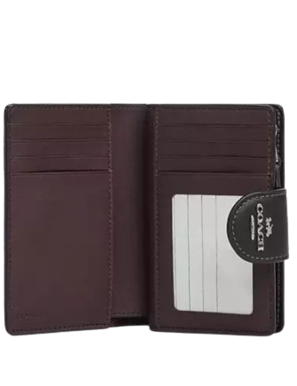 Coach Medium Corner Zip Wallet With Floral Print