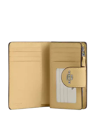 Coach Medium Corner Zip Wallet With Floral Print